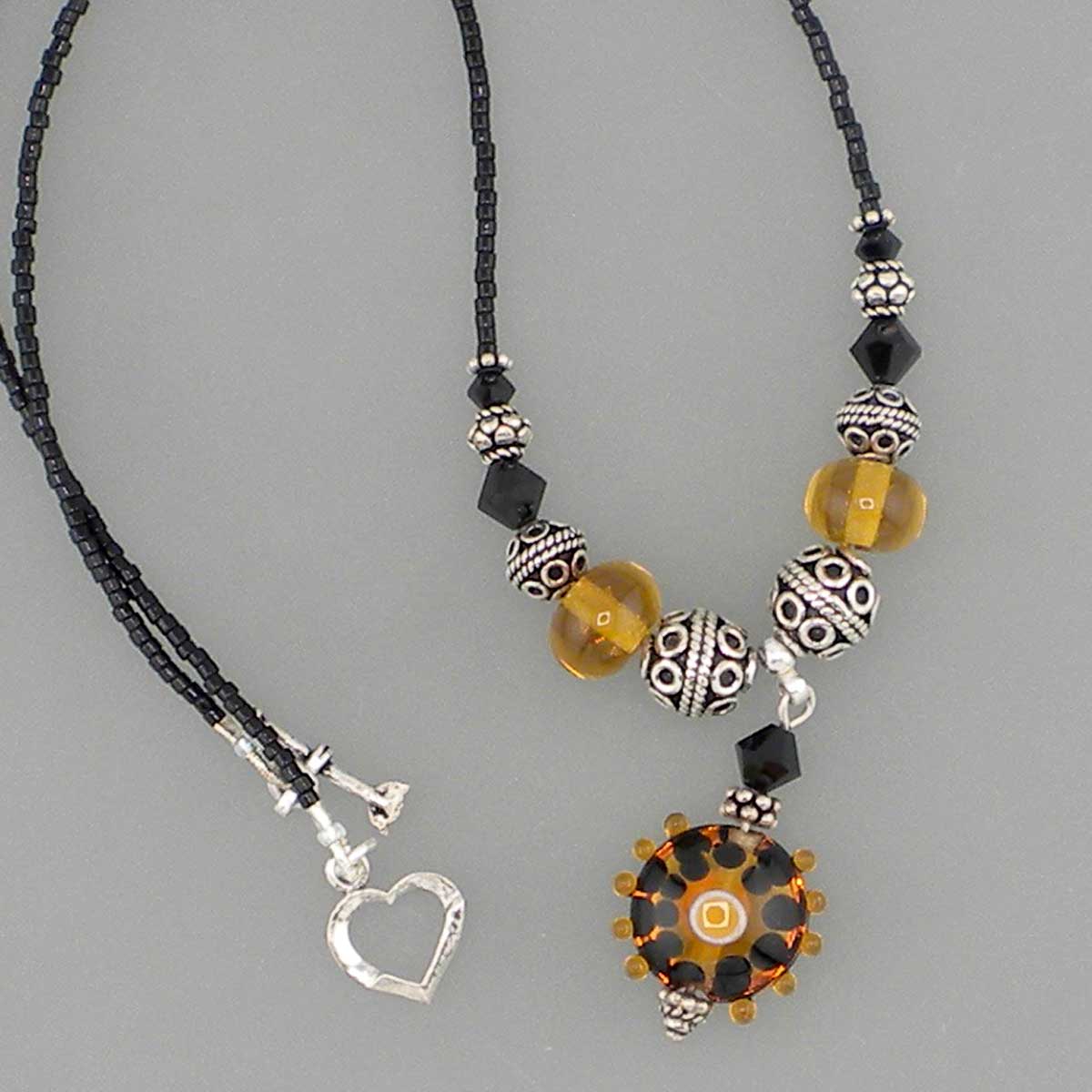 Amber Night Necklace
