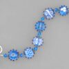 blue lampwork bracelet