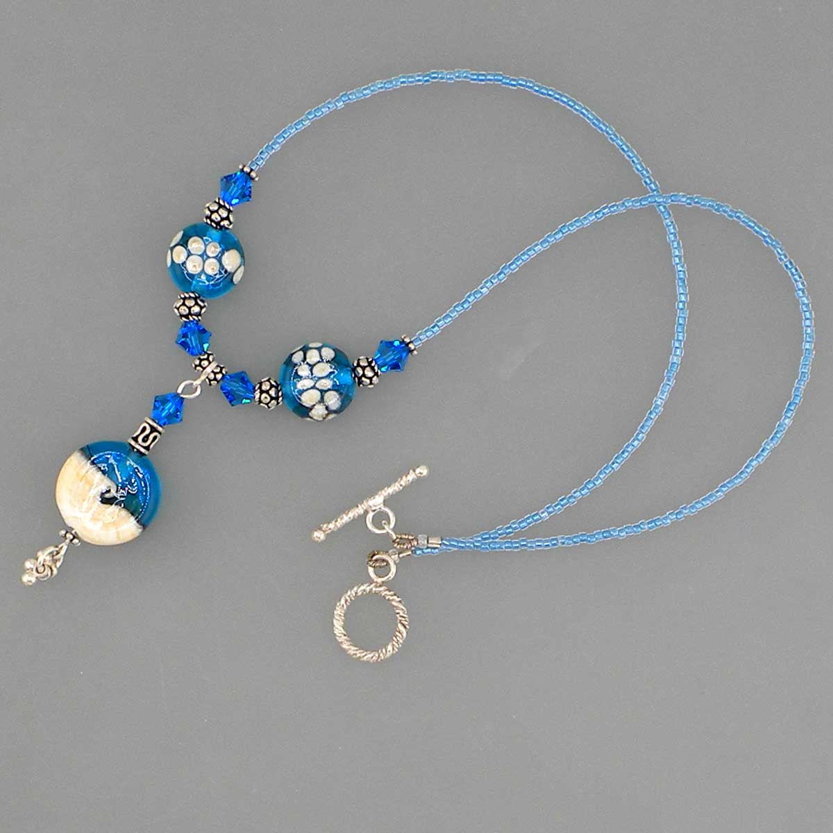 handmade lampwork necklace