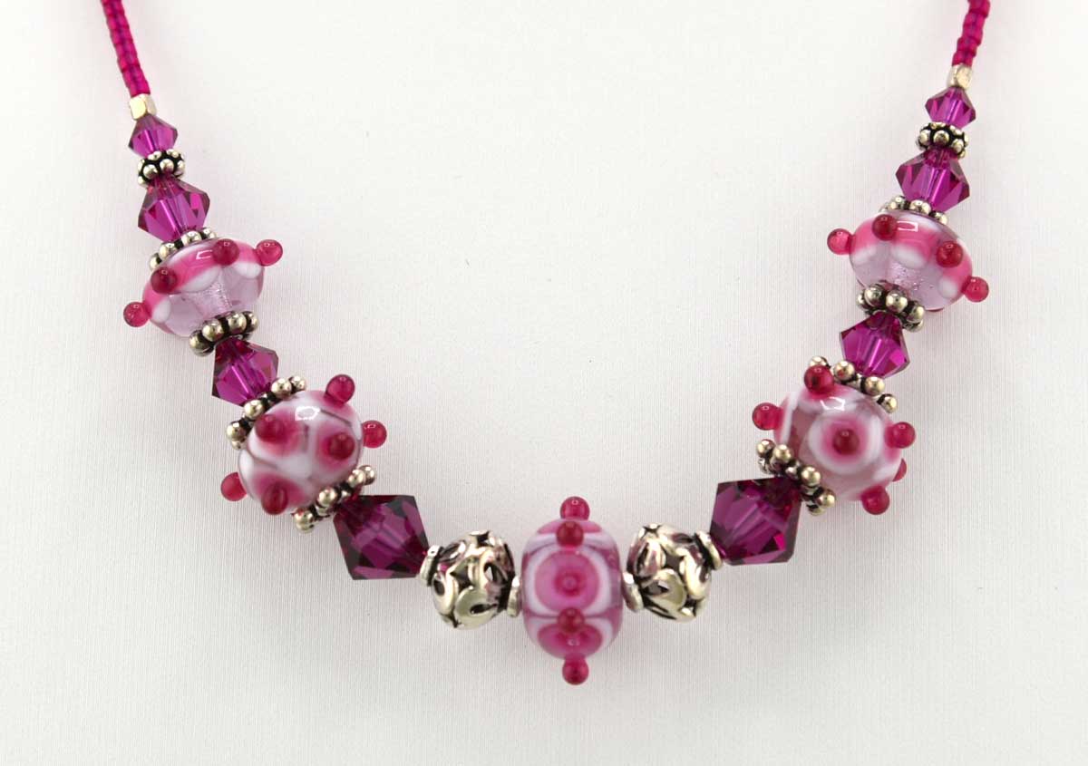 handmade lampwork necklace
