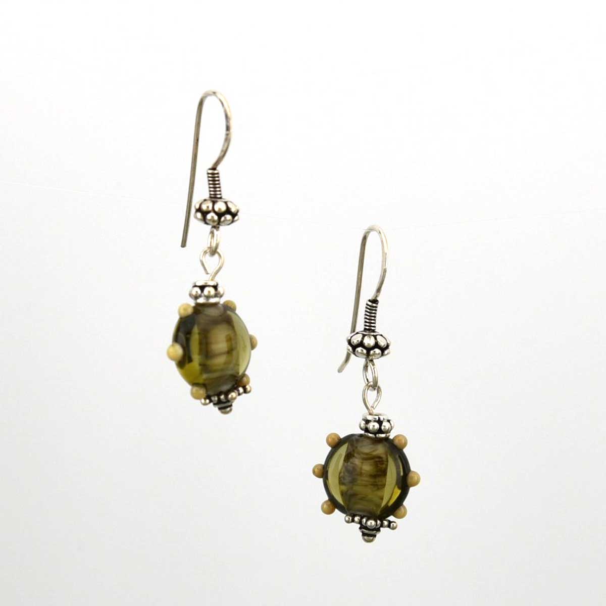 handmade lampwork earrings