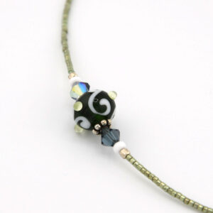 Focal Bead of Forest Fern Necklace