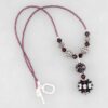amethyst lampwork necklace