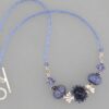 tanzanite lampwork necklace