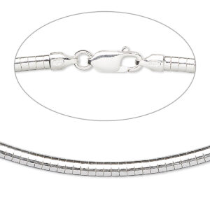 sterling silver omega necklace