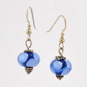 Blue Lampwork earrings