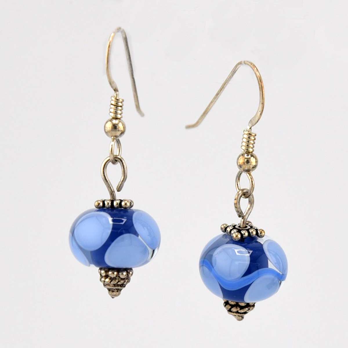 Blue Lampwork earrings