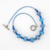 blue lampwork necklace
