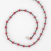 red seeds and gun metal bugles American Choker necklace