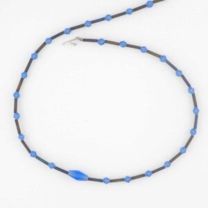 crystal and bugle bead American Choker