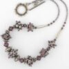 amethyst color lampwork necklace