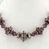 amethyst color lampwork necklace
