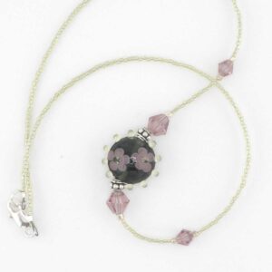 Amethyst Lampwork Necklace