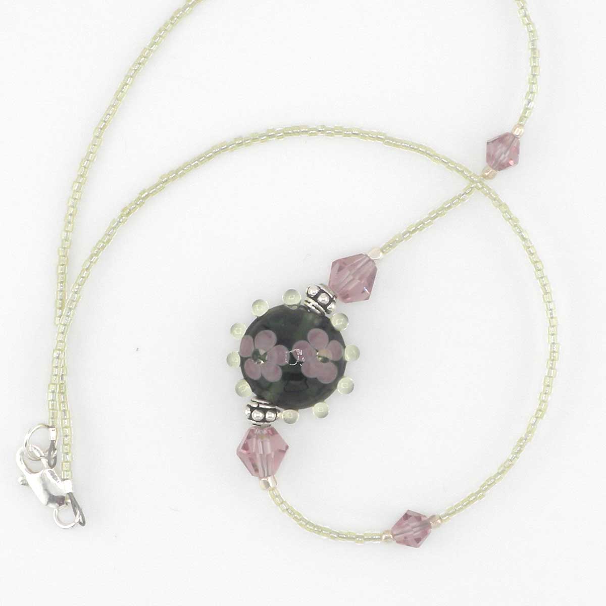 Amethyst Lampwork Necklace