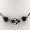 lampwork and silver casual necklace