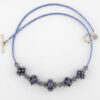 blue-violet lampwork necklace