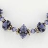 blue-violet lampwork necklace