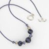 tanzanite lampwork necklace