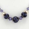 tanzanite lampwork necklace